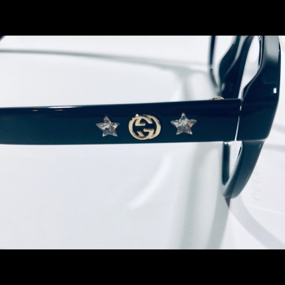 Gucci Eyeglasses Burgundy; Black Cat Eye New 51mm - Picture 5 of 8